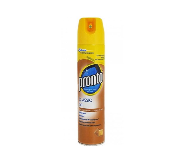 PRONTO ავეჯის საწმენდი აეროზილი 250მლ|PRONTO Furniture cleaning aerosol 250 ml